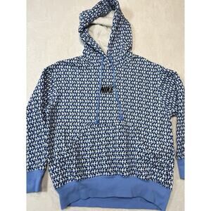Nike Sportswear Blue& White Phoenix Fleece x Nike United Oversized Hoodie XS